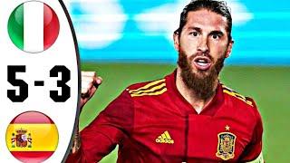 Italy vs Spain | football highlights  | extended highlights & All Goals 2022 | HD