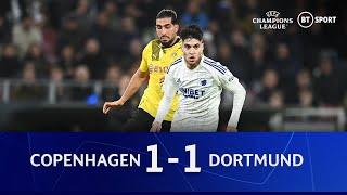 Copenhagen vs Dortmund (1-1) | Dortmund held away | Champions League Highlights