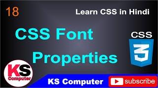 CSS Font Properties