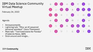 IBM Data Science Community: Text Extensions for Pandas