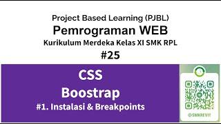 Bootstrap CSS 25 Instalasi dan Breakpoints  Kurikulum Merdeka Pemrograman Web Kelas XI SMK RPL