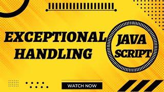 Exceptional handling in JavaScript  in Urdu/Hindi | Web Coding With Bilal