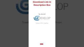 Download PDF eBook: The Book of Game Develop – GDevelop – GameDevelop