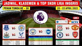 Jadwal Liga Inggris 2022 Pekan Tunda Ke 30 ~ LIVERPOOL VS MANCHESTER UNITED ~ CHELSEA VS ARSENAL