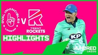 Jason Roy Inspires Invincibles Victory | Oval Invincibles Men vs Trent Rockets Men | Highlights