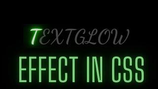 Glowing Text Animation Effects  | Html CSS Animation || Coding Tutorials