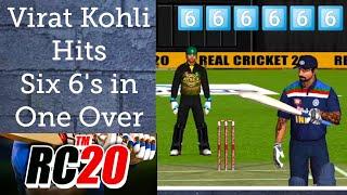 Virat Kohli Hits Six 6's in One Over | RC 20 Android/ios gameplay | Full video