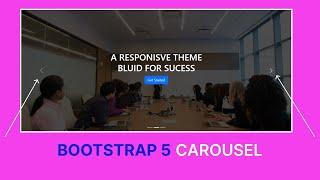 Carousel Slider Bootstrap 5 | Slider Carousel Tutorial | Image Slider in HTML, CSS and Bootstrap