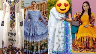 Habesha kemis Ethiopian cultural dress new style new habesha Traditional cloth