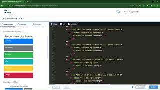 Responsive Color Palette  | Coding Practice 1 | HTML, CSS, Bootstrap | NxtWave | ccbp 4.o