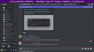 CircuitPython Weekly Meeting for February 6, 2023 @circuitpython #circuitpython #adafruit