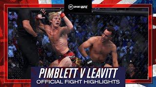 ABSOLUTE SCENES! | Paddy the Baddy Pimblett v Jordan Leavitt | UFC London Official Fight Highlights