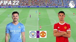 Manchester City vs Manchester United - Premier League English 2021/22 - Full Gameplay