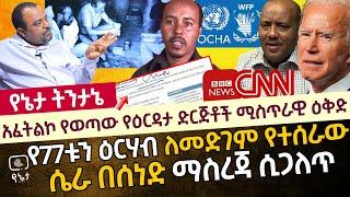 አፈትልኮ የወጣው የዕርዳታ ድርጅቶች ሚስጥራዊ ዕቅድ | የ77ቱን ዕርሃብ ለመድገም የተሰራው ሴራ በሰነድ ማስረጃ ሲጋለጥ