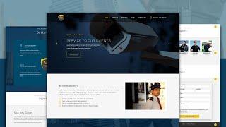 Create A Responsive Security / Guard Website Design Using HTML / CSS / Bootstrap JQuery