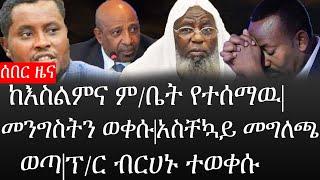 Ethiopia: ሰበር ዜና - የኢትዮታይምስ የዕለቱ ዜና |ከእስልምና ም/ቤት የተሰማዉ|መንግስትን ወቀሱ|አስቸኳይ መግለጫ አወጣ|ፕ/ር ብርሀኑ ተወቀሱ