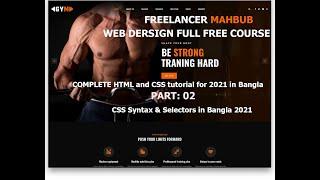 HTML and CSS tutorial for 2021   CSS Syntax & Selectors part 02