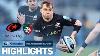 Saracens vs Leicester - HIGHLIGHTS | Crunch Match at the Top! | Gallagher Premiership 2021/22