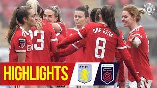 FA Women's Super League | Manchester United 5-0 Aston Villa | Highlights