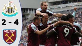 Newcastle 2 vs West Ham 4 Extended highlights premier league 2021 HD