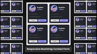 Responsive Bootstrap Contact Form with Source Code and Live Demo