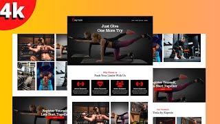 Build Complete Gym Website From Scratch in 2022