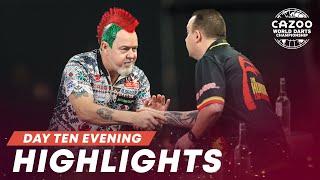 THE CHAMP IS OUT! | Day Ten Evening Highlights | 2022/23 Cazoo World Darts Championship