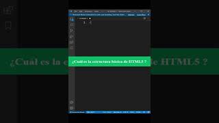 ¿Cuál es la estructura básica de html5?