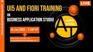 SAP UI5 and Fiori Training LIVE Demo on 24th JAN 2022 / 7 AM IST | Book Free seat using link in desc