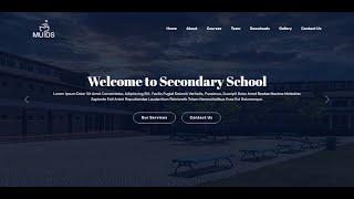 School Website  Design Using HTML, CSS and Bootstrap | Responsive School Website | Bootstrap Website