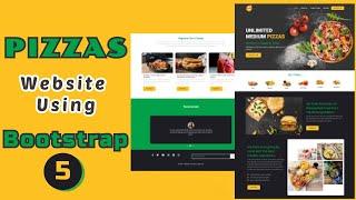 Responsive Food And Restaurant Website Using Bootstrap 5 | Bootstrap 5 Responsive Website Design