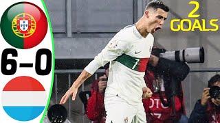 Portugal vs Luxembourg 6-0 - All Goals & Highlights 26/03/2023 ???? Ronaldo 2 Goals