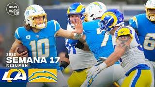 Los Angeles Rams vs. Los Angeles Chargers | Semana 17 NFL 2022 | Resumen Highlights | 1 Ene, 23