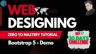 Day 17 - Bootstrap 5 Demo Tutorial - Create a Responsive Website | Step-by-Step Guide