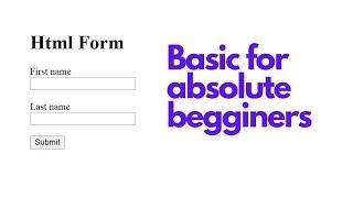 Simple HTML Form || How To Creat A Html Form || Quick Learn || Easy Explanation ||Using Sublime text