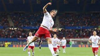 Austria vs Denmark 1-2 Jens Stryger Larsen & Pierre Emile Hojbjerg score in win for Denmark