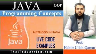 Methods in Java Lecture - JAVA Tutorial with LIVE CODE EXAMPLES