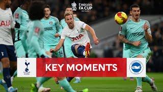 Tottenham Hotspur v Brighton | Key Moments | Fourth Round | Emirates FA Cup 2021-22