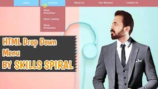 Drop down menu using HTML / HTML tutorial for beginners / Web Designing full course, Lecture 6