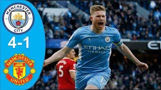 Manchester City vs Manchester United 4-1 Highlights Premier League 2021-2022 | Manchester Derby