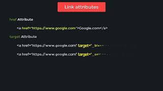 HTML Tutorial: HTML Link Basics | Web Development Tutorials #22