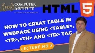 Table, th, td, tr, and thead tag  |HTML & CSS| TUTORIAL FOR BEGINNERS IN URDU/HINDI.