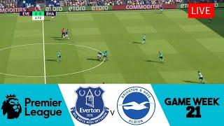 Everton vs Brigthon Premier League GameWeek 21 Goodison Park Stadium eFootball 2021