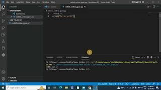 Visual Studio Code in Python full setup Frist Coding