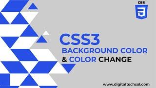 CSS3 Background Color and Color Tutorial in Urdu/Hindi | CSS3 Tutorial