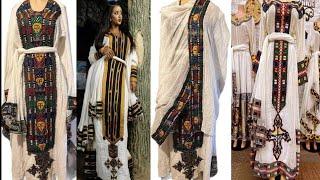 #Habesha kemis #Ethiopian traditional clothes #best habesha kemise #newdesing #newstayl #newtrading