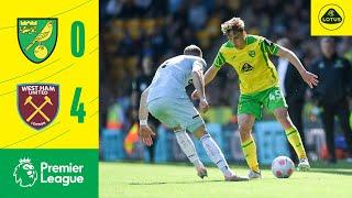 HIGHLIGHTS | Norwich City 0-4 West Ham United