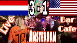 ????AMSTERDAM BAR CAFE | AFTER NETHERLANDS WON 3-1 OVER USA | Live Stream on Saturday Night 3 Dec 20