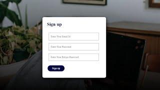 how to make signup form using html Css/ sign-up form create html css