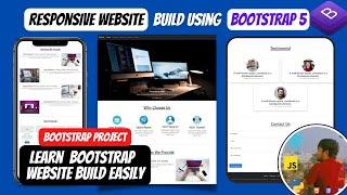 Bootstrap Website Design Tutorial | Responsive Website Build using Bootstrap 5